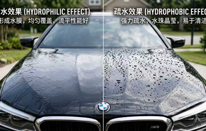Hydrophilic vs. Hydrophobic Paint Protection Film: A Technological Comparison